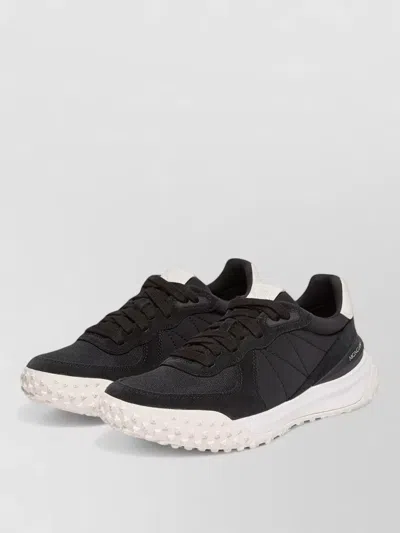 Moncler Leather Low-top Sneakers In Black