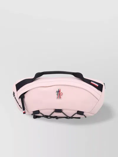 MONCLER LEATHER TRIM BELT BAG