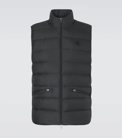 Moncler Lechtal Down Padded Vest Coats Blue In Black