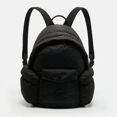 Pre-owned Moncler Legere Black Padded Nylon Backpack