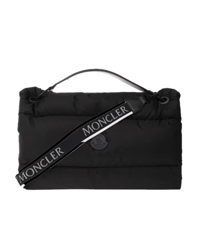 Moncler Legere Quilted Shoulder Bag In Black