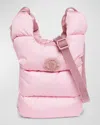 Moncler Legere Small Crossbody Bag In Medium Pink