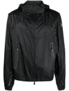 Moncler Zip-up Hooded Jacket In Black