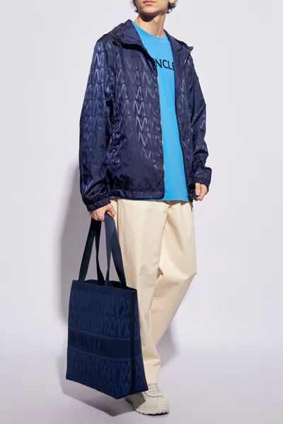 Moncler Lepontine Reversible Jacket In Navy Blue