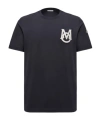 Moncler Logo Cotton Jersey T-shirt In Black