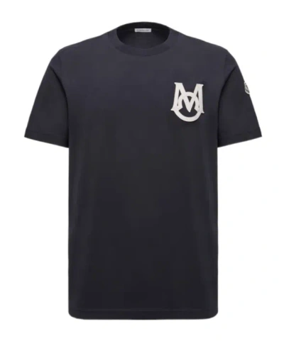 MONCLER MONCLER LOGO-PATCH CREWNECK T-SHIRT