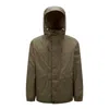 Moncler Leuk Reversible Adjustable Hood Jacket In Green