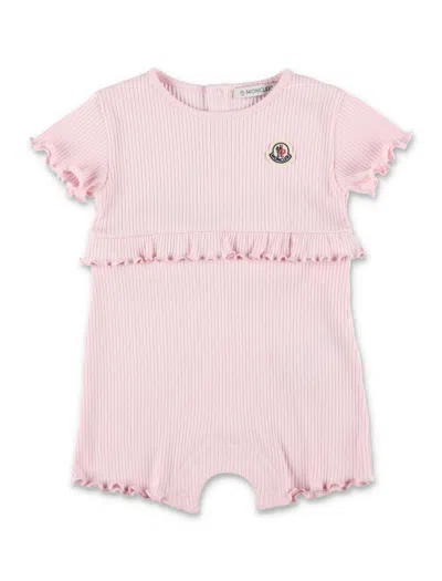 Moncler Leuk Reversible Short Down Jacket In Pink