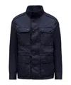 Moncler Lez Casual Jacket In Blue
