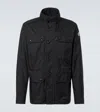 Moncler Lez Water Repellent Nylon Jacket In Black