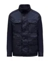 Moncler Lez Casual Jacket In Blue