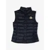 Moncler Quilted Feather-down Gilet In Navy