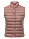 Moncler Liane Buttoned Gilet In Brown