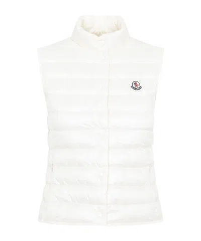 MONCLER MONCLER LIANE LOGO PATCH BUTTONED DOWN GILET