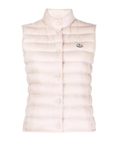 Moncler Doudoune Sans Manches Liane In Beige