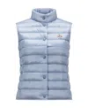 Moncler Liane Nylon Down Vest In Blue