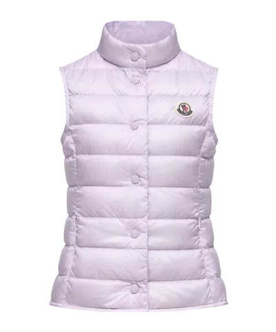 Moncler Liane Packable Down Gilet In Purple