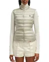 Moncler Liane Packable Down Vest In Brown