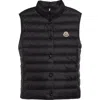 Moncler Liane Quilted Shell Down Vest In Black/black