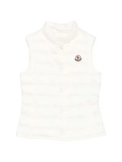 Moncler Kids' Liane Quilted Gilet In White