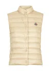 Moncler Liane Quilted Shell Gilet In Beige
