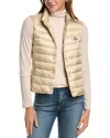 Moncler Liane Quilted Shell Gilet In Beige