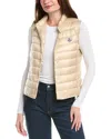 Moncler Liane Quilted Shell Gilet In Beige