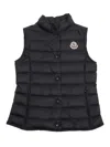 Moncler Quilted Feather-down Gilet In Black