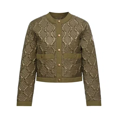 Pre-owned Moncler Libellule Jacket 'olive' | Green | Women's Size 4