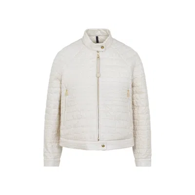 Moncler Light Beige Aubrieta Jacket In White