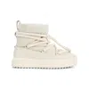 Moncler High-top Snow Boots Padded Collar In Neutral