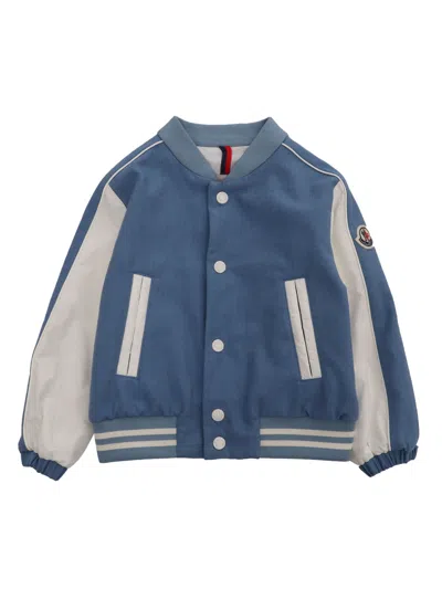 Moncler Kids' Light Blue Kobby Bomber