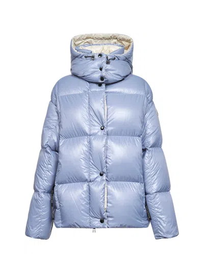 Moncler Light Blue Parana Hooded Short Down Jacket