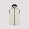 Moncler Piumino Guersac In Nylon Avorio  Uomo In White