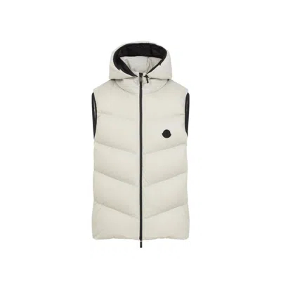 MONCLER MONCLER LIGHT GREY GUERSAC VEST