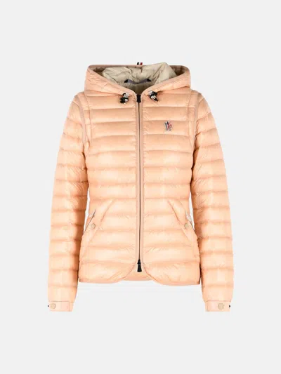 Moncler Light Pink 2-in-1 'karura' Hooded Down Jacket In Orange