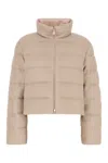 Moncler Mauzun Long-sleeved Down Jacket In Pink