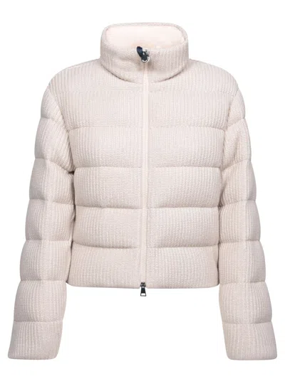 Moncler Light Pink Cotton Thoiry Padded Jacket In 50w