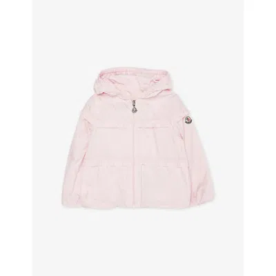 Moncler Babies' Light Pink Hiti Hooded Nylon Jacket 3 Months-3 Year