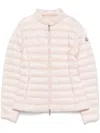 Moncler High Neck Quilted Jacket In Multi
