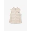 Moncler Light Pink Liane Brand-badge Padded Shell-down Gilet 4-12 In Light Pink