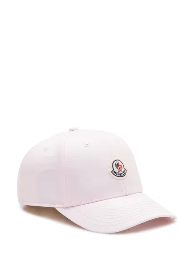 Moncler Light Pink Logo Baseball Hat