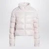 Moncler Light Pink Petra Short Puffer Jacket In Pink