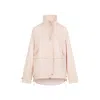 Moncler Light Pink Turtle-neck Jacket In Light Pink