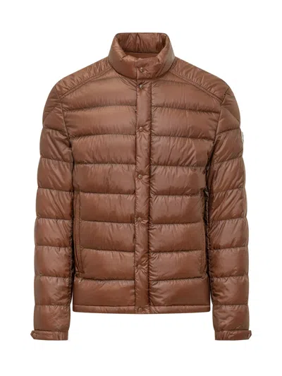 Moncler Lightweight Down Jacket For Spring 2025 In Brown