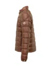 Moncler Lightweight Down Jacket For Spring 2025 In Marrone
