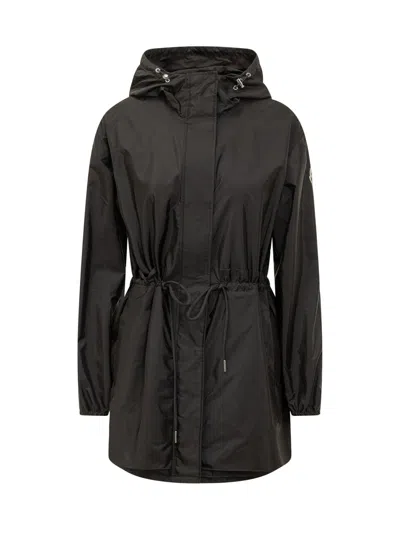 Moncler Lightweight Jacket With Hood And Adjustable Waist In Multi