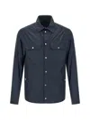 Moncler Ripstop Shirt In Blue