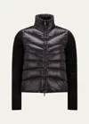 Moncler Womens Black Funnel-neck Brand-patch Regular-fit Shell-down Jacket In Dark Black