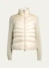 Moncler Daunenjacke Aus Wolle In Light Beige